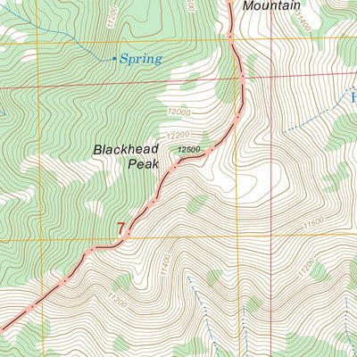 US Forest Service - Topo Blackhead Peak, CO FSTopo Legacy digital map