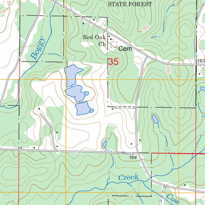 US Forest Service - Topo Blackman, AL - FL FSTopo Legacy digital map