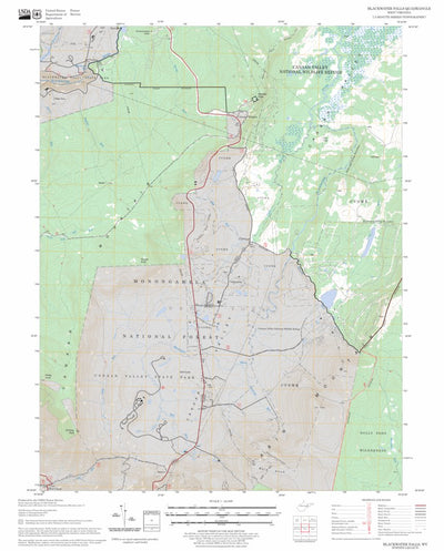 US Forest Service - Topo Blackwater Falls, WV FSTopo Legacy digital map