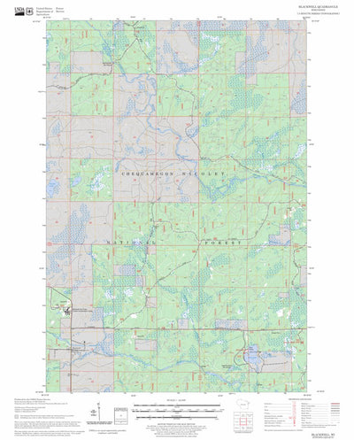 US Forest Service - Topo Blackwell, WI FSTopo Legacy digital map