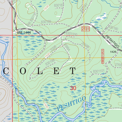 US Forest Service - Topo Blackwell, WI FSTopo Legacy digital map