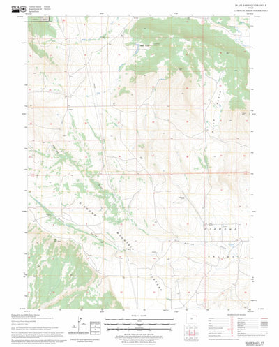 US Forest Service - Topo Blair Basin, UT FSTopo Legacy digital map