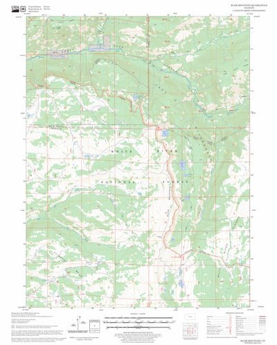 US Forest Service - Topo Blair Mountain, CO FSTopo Legacy digital map