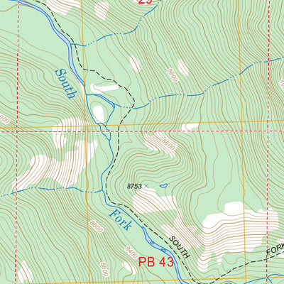 US Forest Service - Topo Blair Mountain, CO FSTopo Legacy digital map