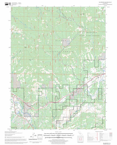 US Forest Service - Topo Blairsden, CA FSTopo Legacy digital map