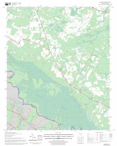 US Forest Service - Topo Blakely, SC FSTopo Legacy digital map