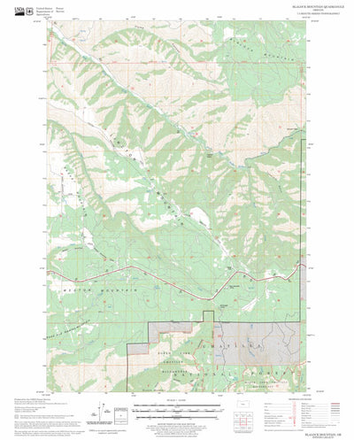 US Forest Service - Topo Blalock Mountain, OR FSTopo Legacy digital map