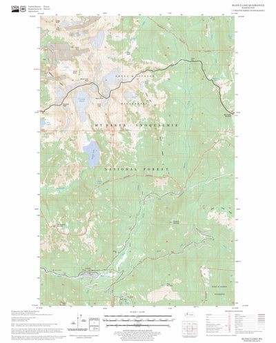 US Forest Service - Topo Blanca Lake, WA FSTopo Legacy digital map