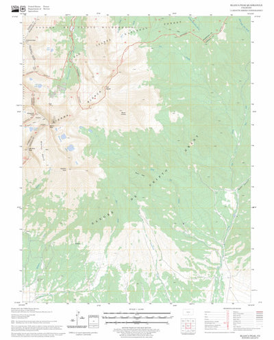 US Forest Service - Topo Blanca Peak, CO FSTopo Legacy digital map