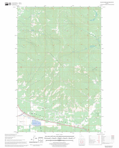 US Forest Service - Topo Blanchard, ID FSTopo Legacy digital map
