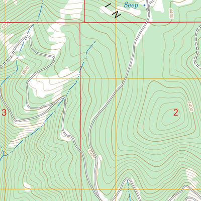 US Forest Service - Topo Blanchard, ID FSTopo Legacy digital map