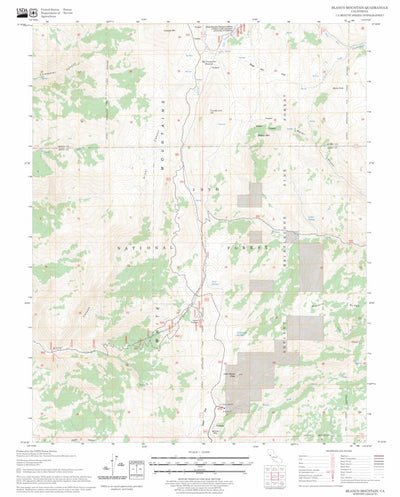 US Forest Service - Topo Blanco Mountain, CA FSTopo Legacy digital map