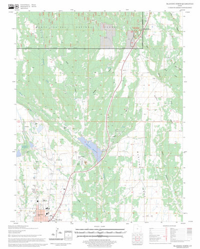 US Forest Service - Topo Blanding North, UT FSTopo Legacy digital map