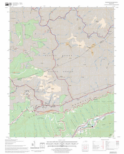 US Forest Service - Topo Bledsoe, KY FSTopo Legacy digital map