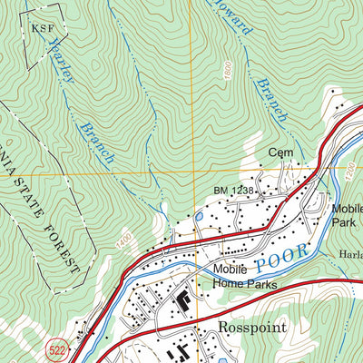 US Forest Service - Topo Bledsoe, KY FSTopo Legacy digital map