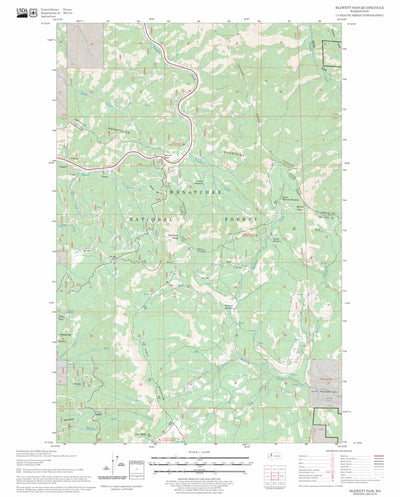 US Forest Service - Topo Blewett Pass, WA FSTopo Legacy digital map