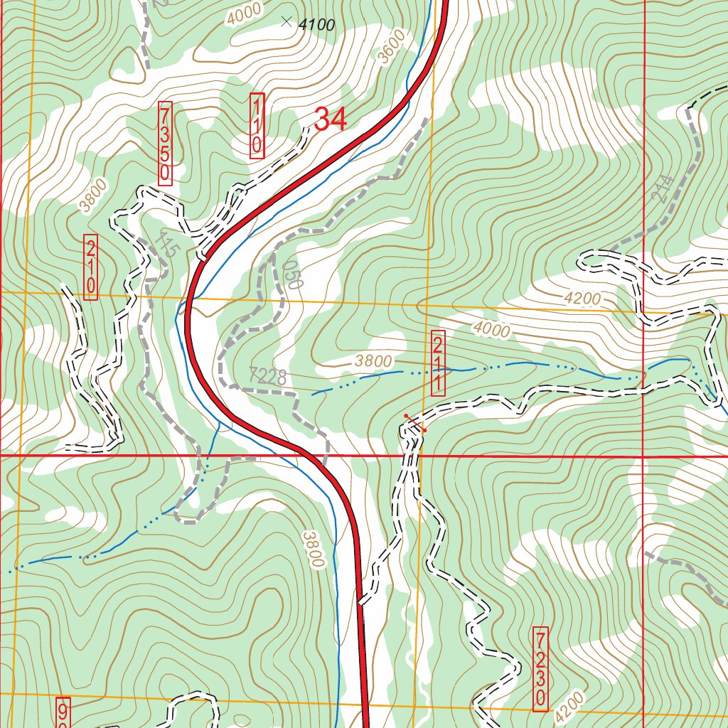 Blewett Pass, WA FSTopo Legacy Map by US Forest Service - Topo | Avenza ...