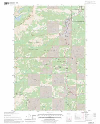 US Forest Service - Topo Blewett, WA FSTopo Legacy digital map