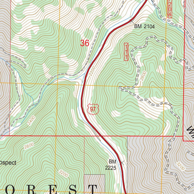 US Forest Service - Topo Blewett, WA FSTopo Legacy digital map