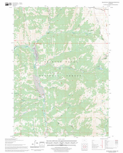 US Forest Service - Topo Blind Bull Creek, WY FSTopo Legacy digital map