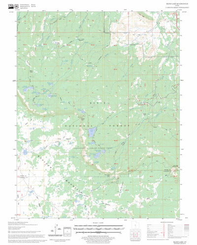 US Forest Service - Topo Blind Lake, UT FSTopo Legacy digital map