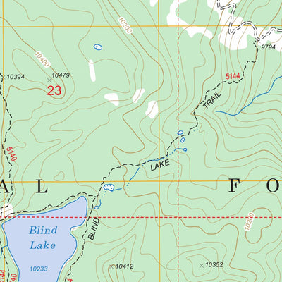 US Forest Service - Topo Blind Lake, UT FSTopo Legacy digital map