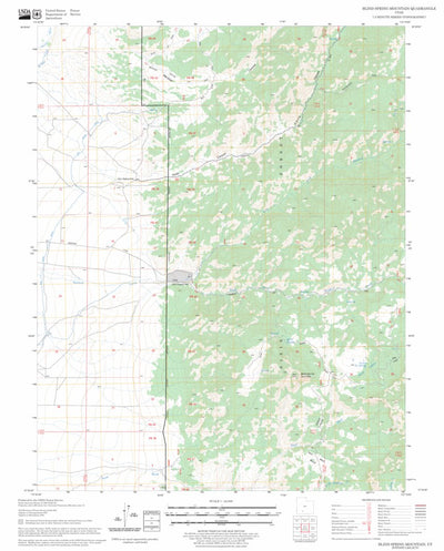 US Forest Service - Topo Blind Spring Mountain, UT FSTopo Legacy digital map