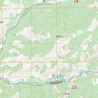 US Forest Service - Topo Blind Spring Mountain, UT FSTopo Legacy digital map