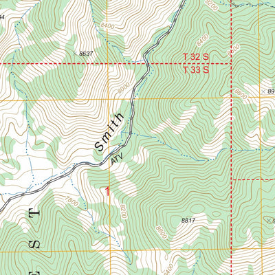 US Forest Service - Topo Blind Spring Mountain, UT FSTopo Legacy digital map