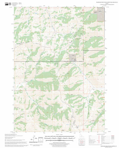 US Forest Service - Topo Blizzard Mountain North, ID FSTopo Legacy digital map