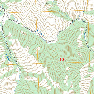 US Forest Service - Topo Blizzard Mountain North, ID FSTopo Legacy digital map