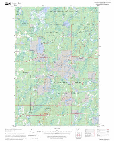US Forest Service - Topo Blockhouse Lake, WI FSTopo Legacy digital map