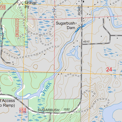US Forest Service - Topo Blockhouse Lake, WI FSTopo Legacy digital map