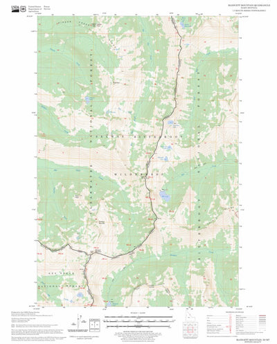 US Forest Service - Topo Blodgett Mountain, ID - MT FSTopo Legacy digital map