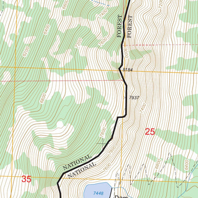 US Forest Service - Topo Blodgett Mountain, ID - MT FSTopo Legacy digital map