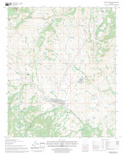 US Forest Service - Topo Bloody Basin, AZ FSTopo Legacy digital map