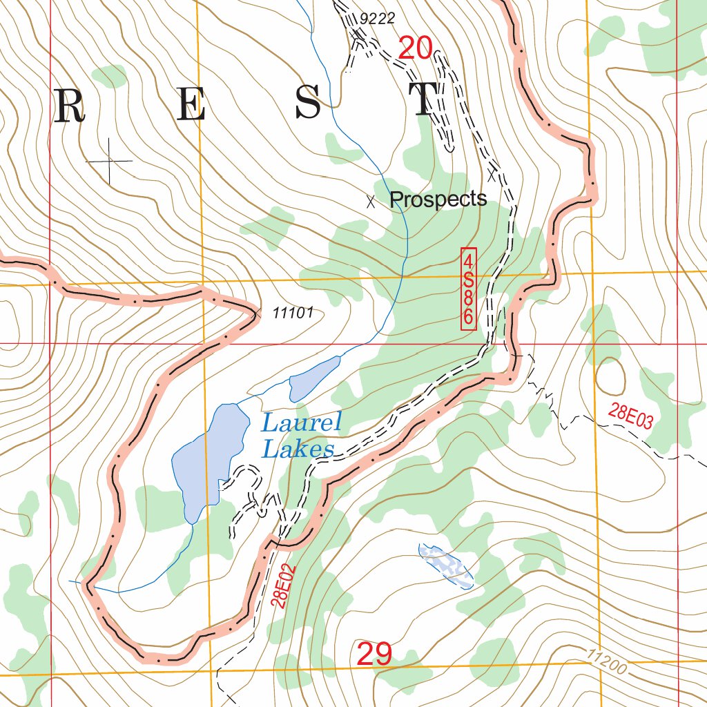 Bloody Mountain, CA FSTopo Legacy Map by US Forest Service - Topo ...