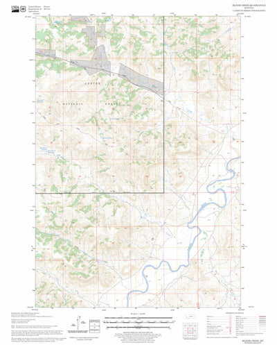 US Forest Service - Topo Bloom Creek, MT FSTopo Legacy digital map