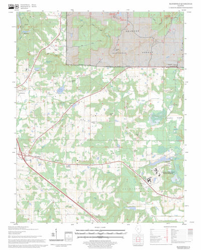 US Forest Service - Topo Bloomfield, IL FSTopo Legacy digital map