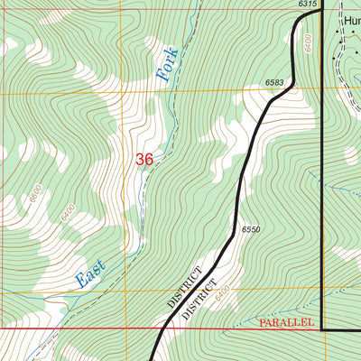 US Forest Service - Topo Blowout Mountain, MT FSTopo Legacy digital map