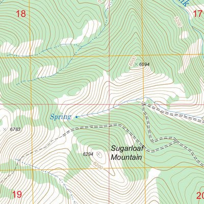 US Forest Service - Topo Blowout Mountain, MT FSTopo Legacy digital map