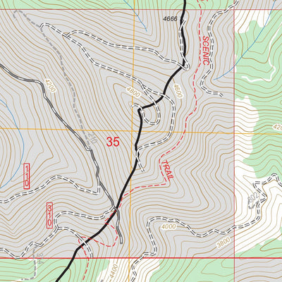 US Forest Service - Topo Blowout Mountain, WA FSTopo Legacy digital map