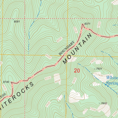 US Forest Service - Topo Blue, AZ - NM FSTopo Legacy digital map