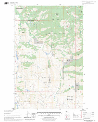 US Forest Service - Topo Blue Buck Mountain, WA FSTopo Legacy digital map