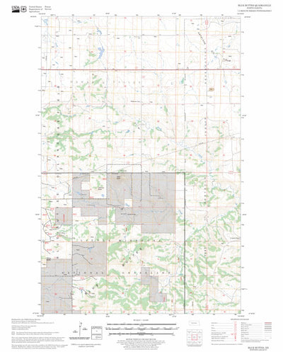 US Forest Service - Topo Blue Buttes, ND FSTopo Legacy digital map