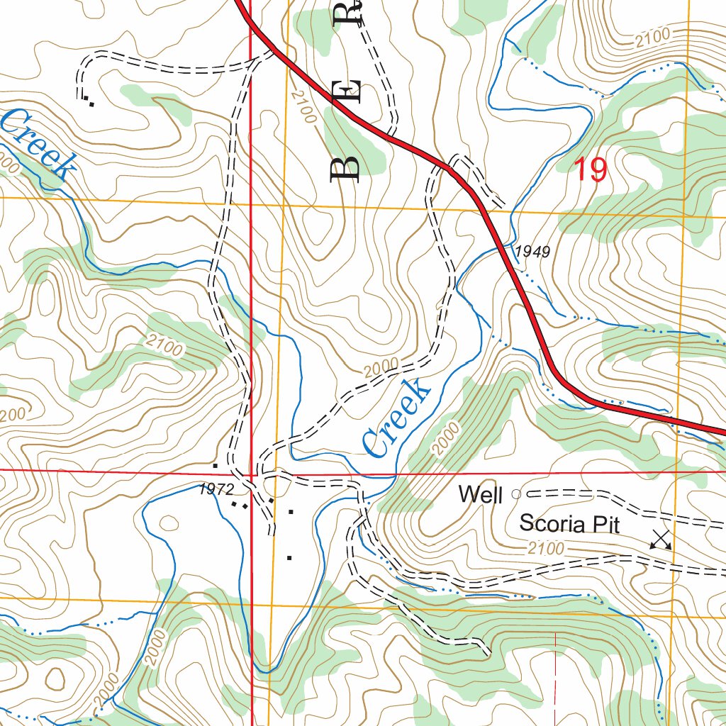 Blue Buttes SE, ND FSTopo Legacy Map by US Forest Service - Topo ...
