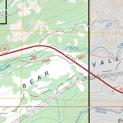 US Forest Service - Topo Blue Canyon, CA FSTopo Legacy digital map