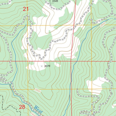 US Forest Service - Topo Blue Creek Mountain, CA FSTopo Legacy digital map