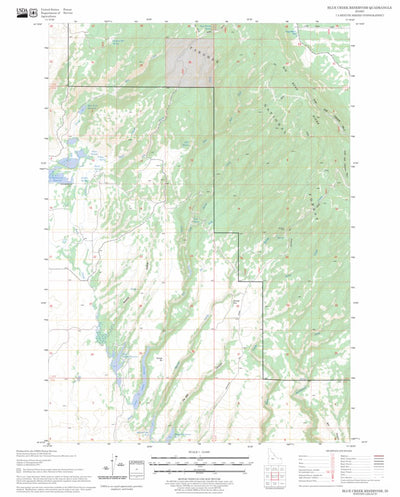 US Forest Service - Topo Blue Creek Reservoir, ID FSTopo Legacy digital map