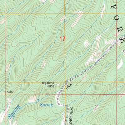 US Forest Service - Topo Blue Creek Reservoir, ID FSTopo Legacy digital map